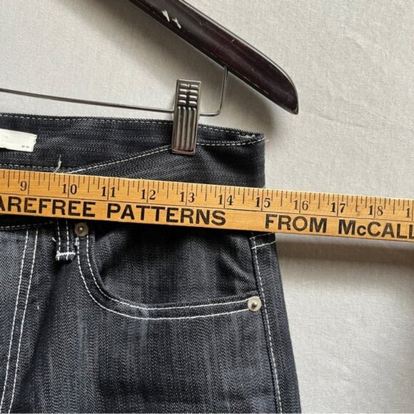 Oak + Fort wide leg carpenter utility denim jeans Sz M - Picture 16 of 16